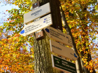 Rozcestník u Hradiska