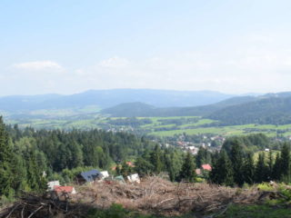 Pohled na Mosty a Slezské Beskydy