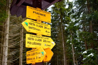 Cyklistický uzel na Ptáčnici