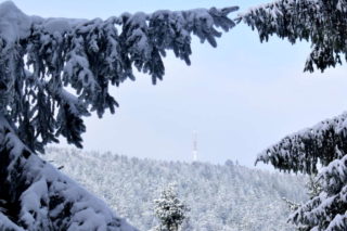 První výhled na Radhošť