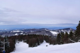 Veřovické vrchy z radhošťské sjezdovky