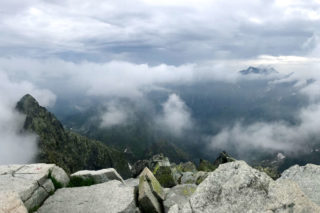 Vzadu Ľadový a Lomnický štít