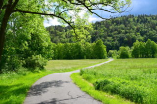 Po cyklostezce k mostu