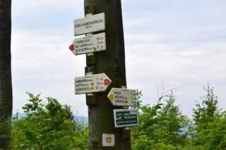 Hřeben mezi Kamenárkou a Velkým Javorníkem