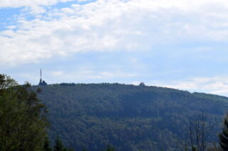 Výhled na vrchol Radhoště