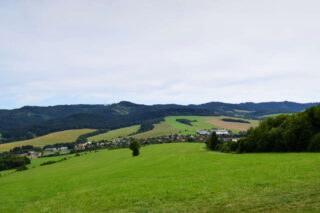 Výhled na Střelnou a Bílé Karpaty