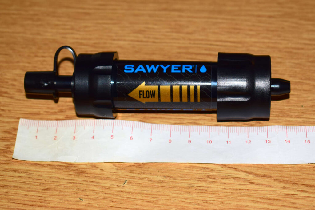 Vodní filtr Sawyer mini - velikost