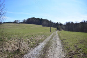 Vidče, cesta k lomu