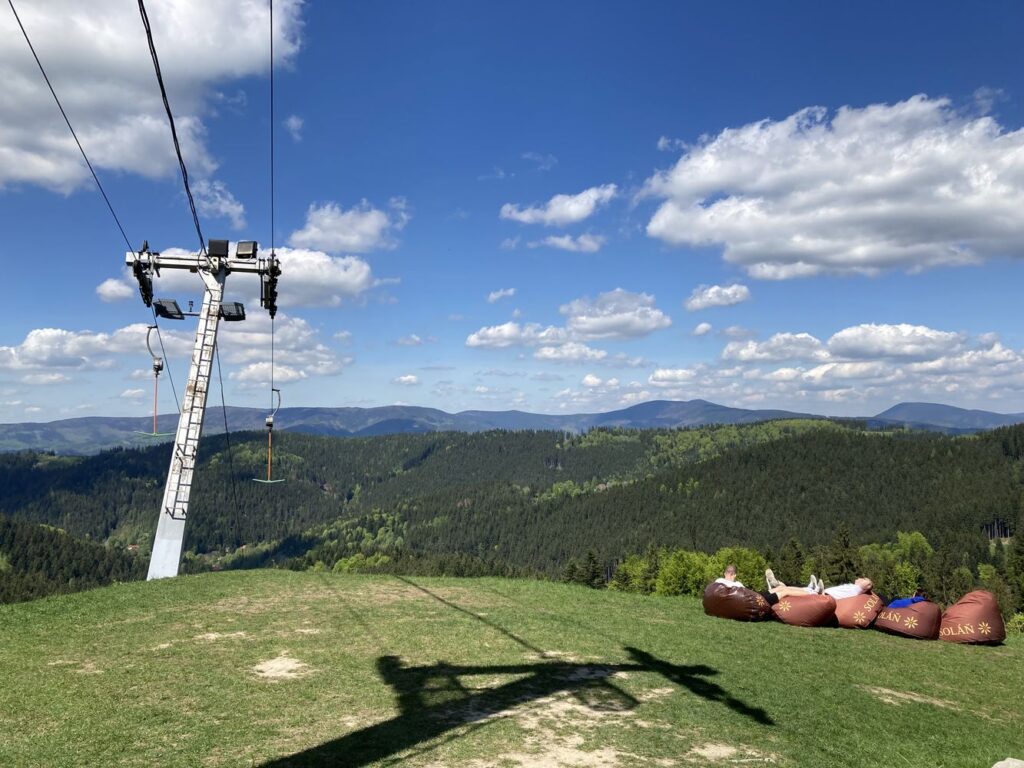 Ski-areál Soláň, výhled